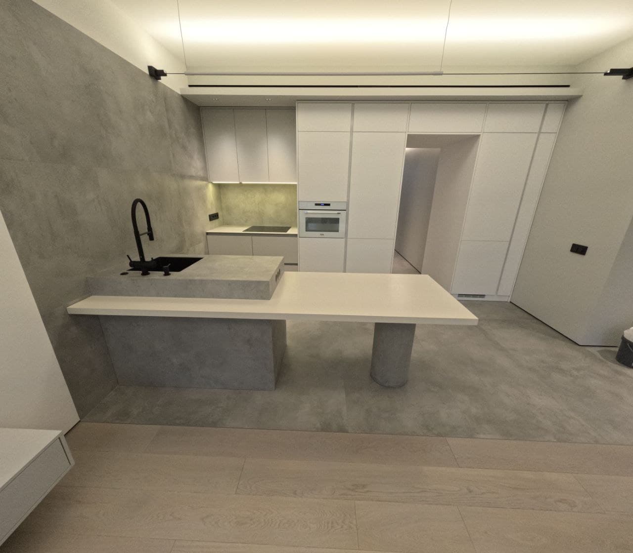 Кухня в белом